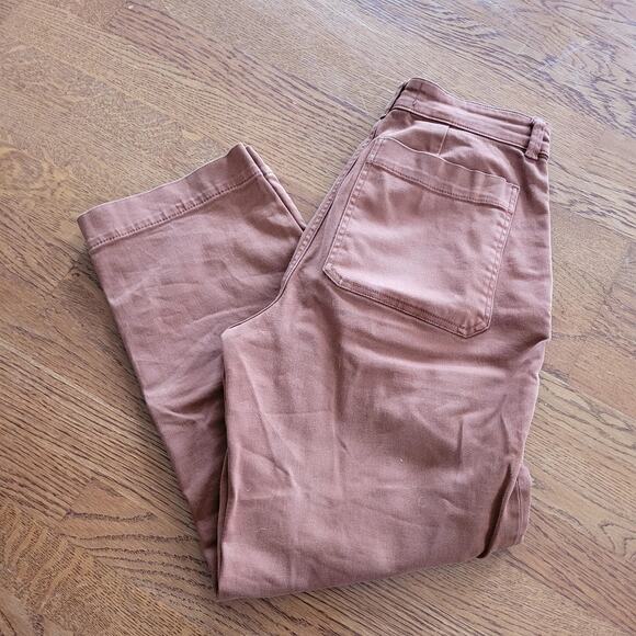 Everlane Women's Straight Leg Jeans in Rsut - Picture 2 of 7